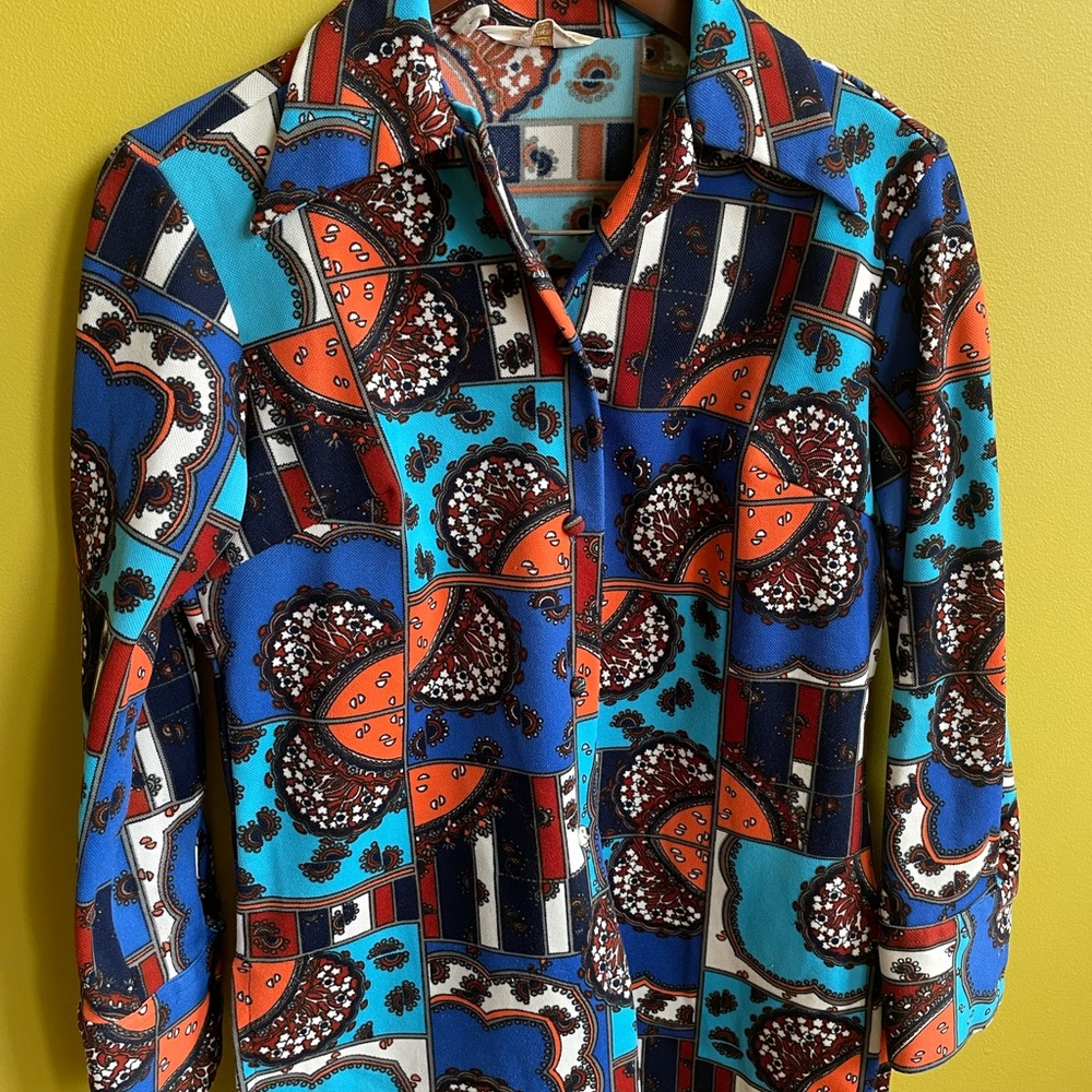 Rare Vintage Woman’s Button Down 1960’s Carol Brent Size 34